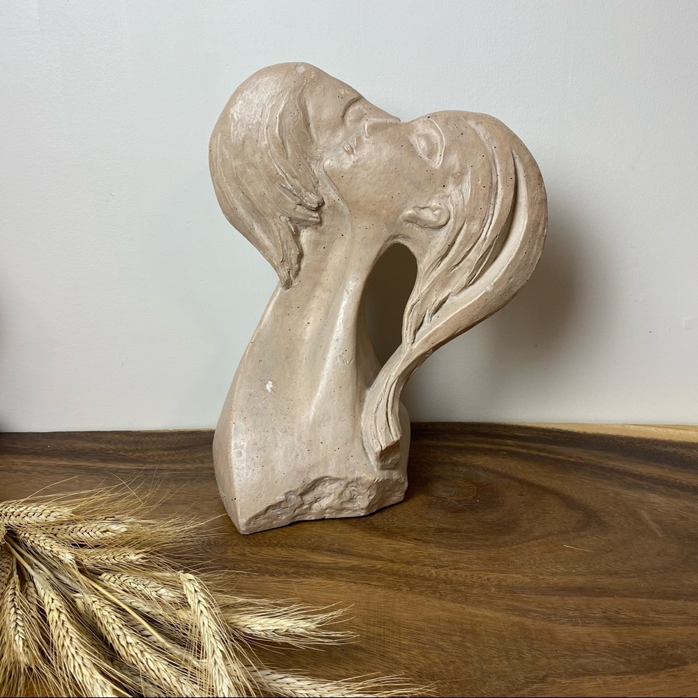 Austin Productions Faces of Love Sculpture by David Fisher Art Deco Style *As is